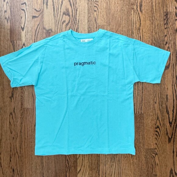 Zara NWT heavy t-shirt size 13 14 - Picture 1 of 2